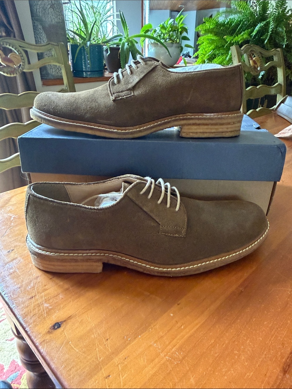 G.H. BassMen's Brown Suede Derby Shoes